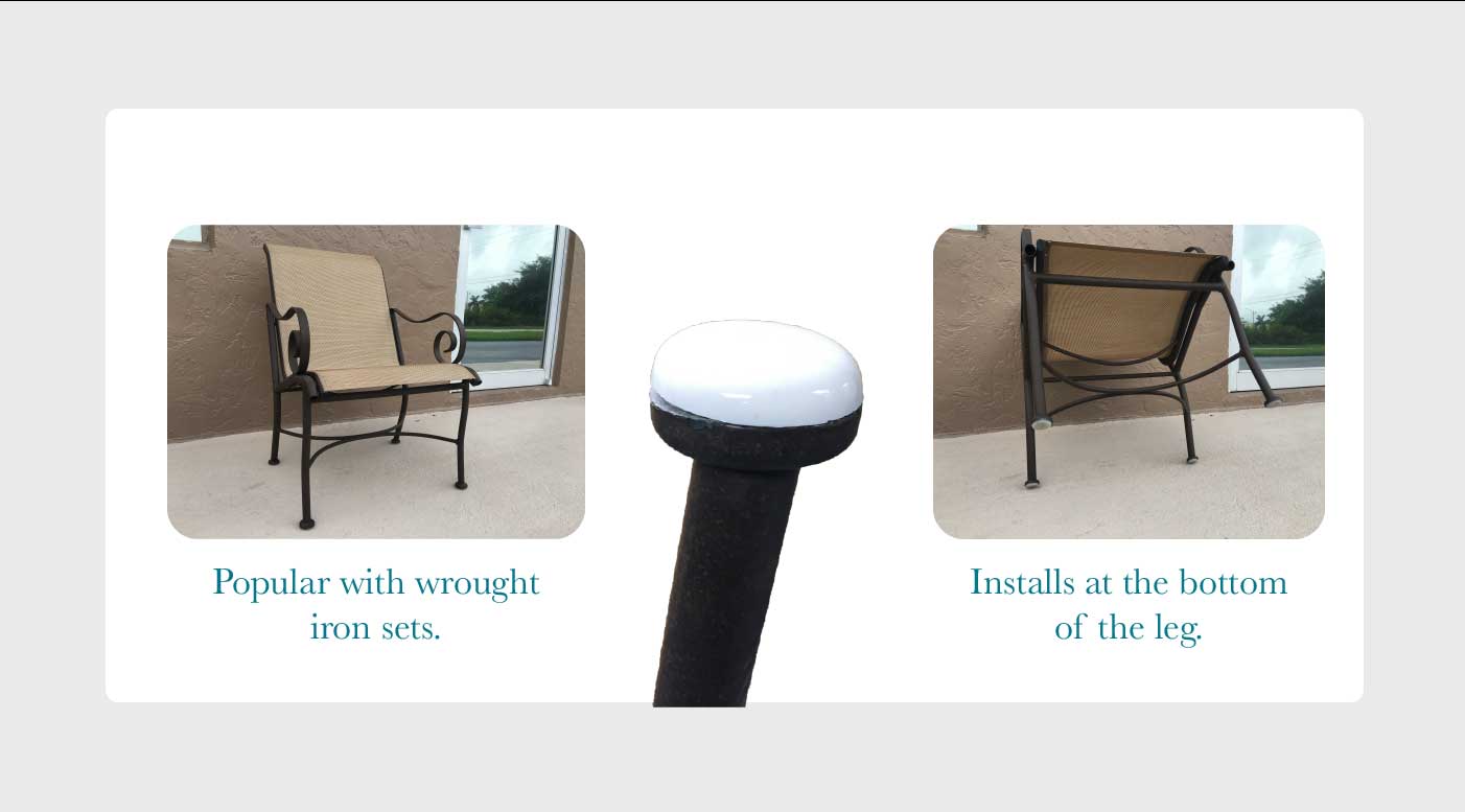 Stool feet online inserts